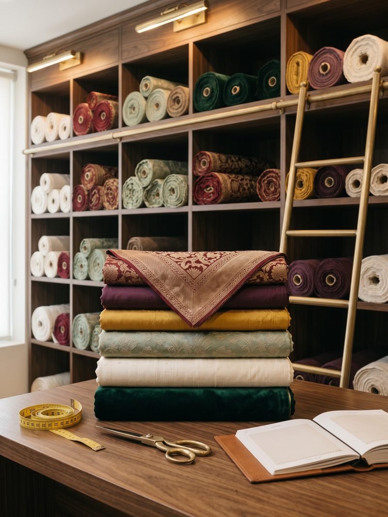 Premium fabrics at Movaro Atelier