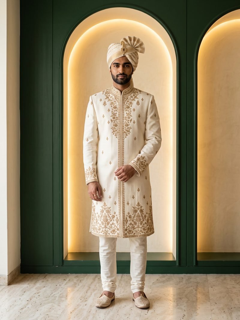 Wedding Sherwani by Movaro Atelier